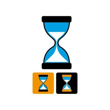 Time measurement instrument ancient, vector illustration Hourglass icon vector f Stock Illustration