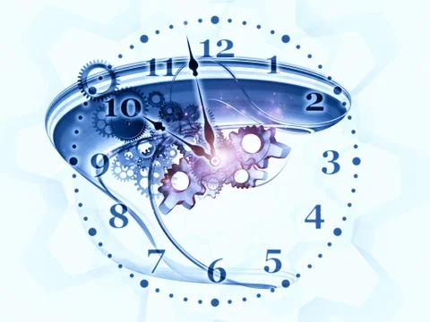 Time mechanism Illustrazione stock