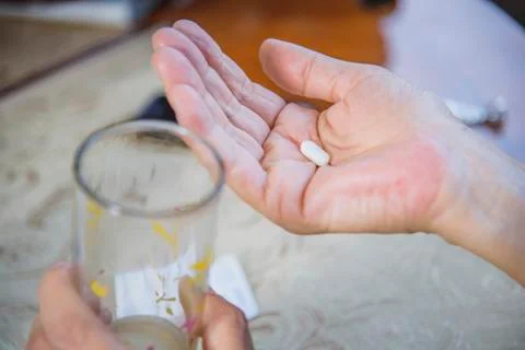 Time for the medicine Stock Photos