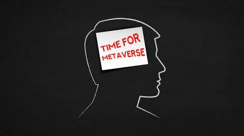 Time for metaverse Stock Illustration