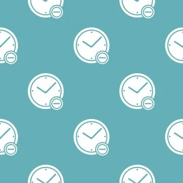 Time minus pattern seamless blue Illustrazione stock