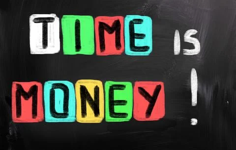 Time is money concept Stock Illustration