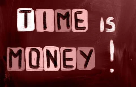 Time is money concept Stock Illustration