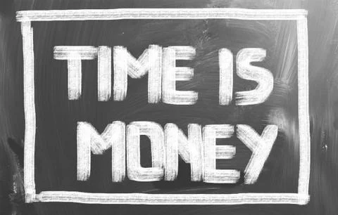 Time is money concept Stock Illustration