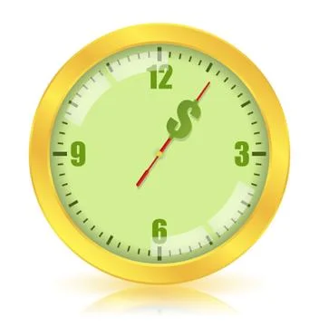 Time is money concept Stock Illustration