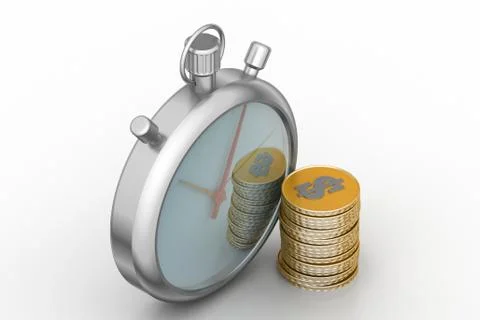 Time is money concept Free Stock Illustration