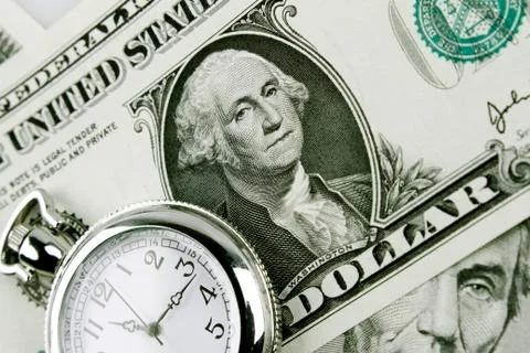Time is money concept Stock Photos