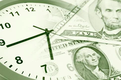 Time is money concept Stock Photos