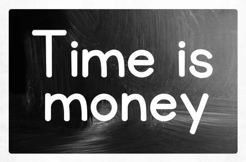 Time is money concept Stock Photos