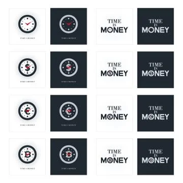 Time is money concepts Illustrazione stock