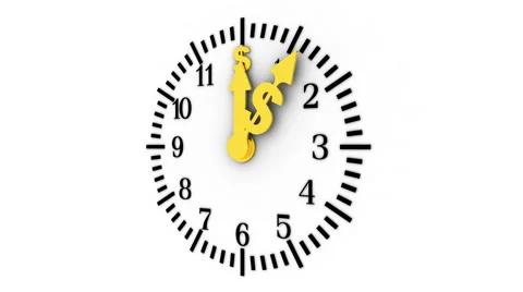 Time is money Stock Footage 3451244