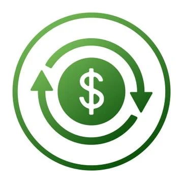 Time is money icon, dollar with clock linear sign isolated on white background - Stock Illustration
