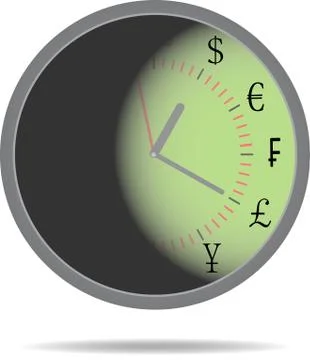 Time money Stock Illustration