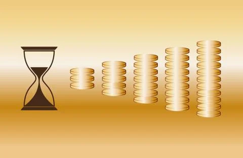 TIME IS MONEY. Stock Illustration