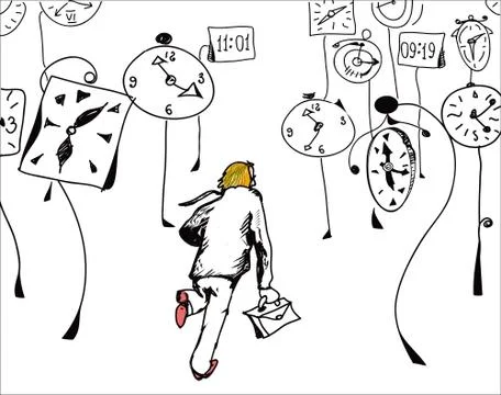 Time Is Money Illustrazione stock