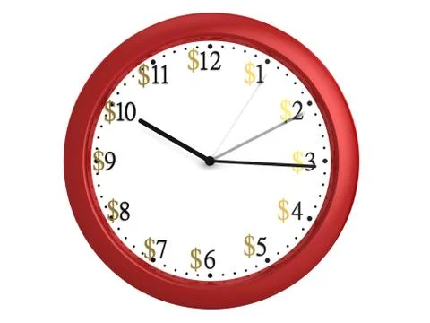 Time Is Money Illustrazione stock
