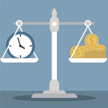 Time is Money Stock Illustration
