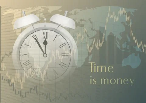 Time is money. Illustrazione stock