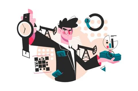 Time is money Stock Illustration