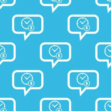 Time is money message pattern Illustrazione stock