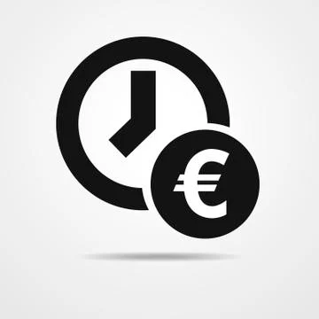Time is money - vector illustration. Stock Illustration