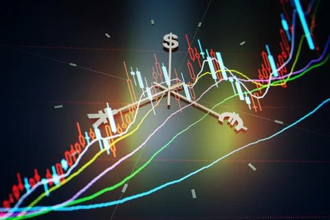Time is money, wealth accumulation Stock Illustration