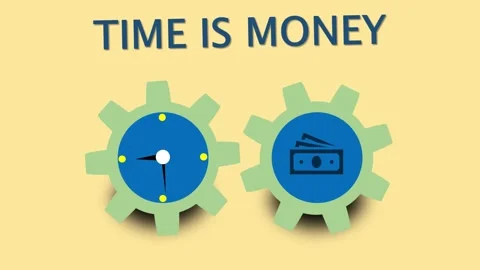 Time is money writing video Stock Footage 292658141