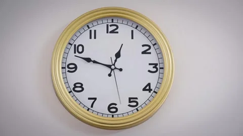 Time in Motion: Wall Clock Timelapse - Slow Stock Footage 241942446