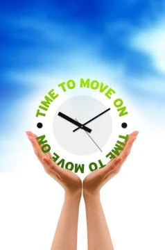 Time to move on Illustrazione stock