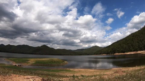 Time Movement of white clouds Stock Footage 111905637