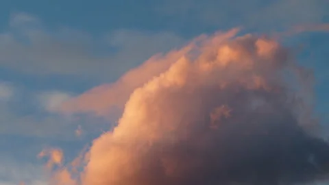 Time moves slowly in the sky Stock Footage 308656805