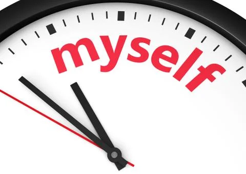 Time For Myself Illustrazione stock