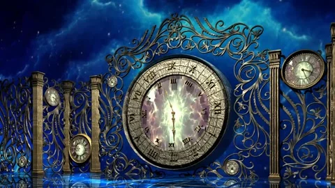 Time Mysteria Right Loop after effect Lightwave 3d Stock Footage 143316322