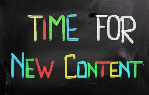 Time For New Content Concept Stock Illustration