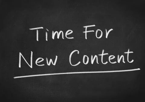 Time for new content Stock Illustration