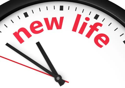 Time For A New Life Concept Stock Illustration
