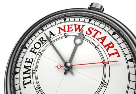 Time for a new start Stock Illustration