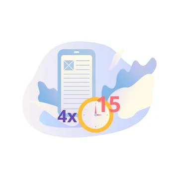Time for News Concept Stock Illustration