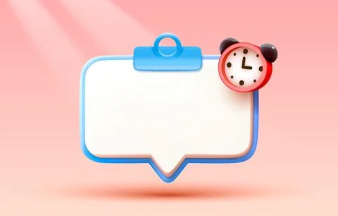 Time for notes, notes with an alarm clock. Vector 스톡 일러스트