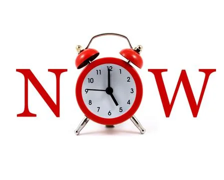 The Time is Now Stock Photos