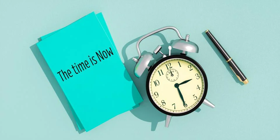 The time is Now 스톡 사진