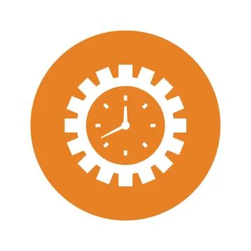 Time Optimization icon design Illustrazione stock