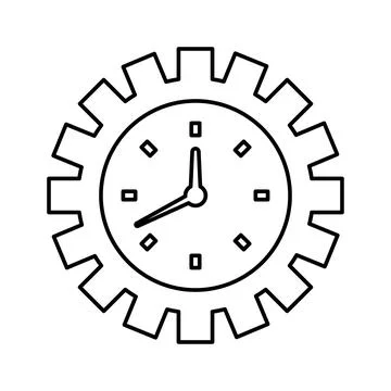 Time Optimization icon. outline 스톡 일러스트