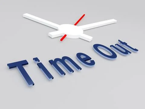 Time Out concept Stock Illustration