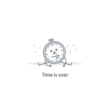 Time is over. Kill time Stock Illustration