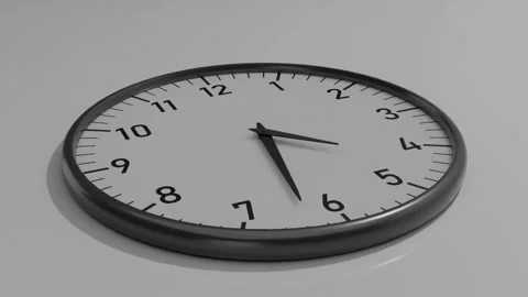 Time passing analog clock motion footage 스톡 동영상 344091405