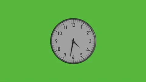Time passing analog clock motion footage Stock Footage 344091406