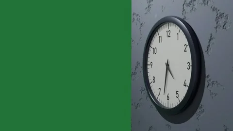 Time passing analog clock motion footage Stock Footage 344091410