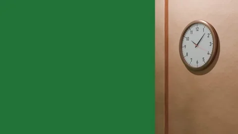 Time passing analog clock motion footage Stock Footage 344091424