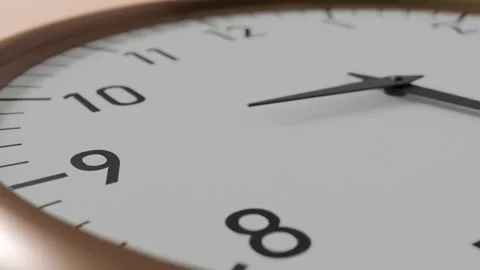 Time passing analog clock motion footage Stock Footage 344091440